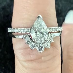 Swarovski Silver-Tone 2-Pc. Set Crystal Rings